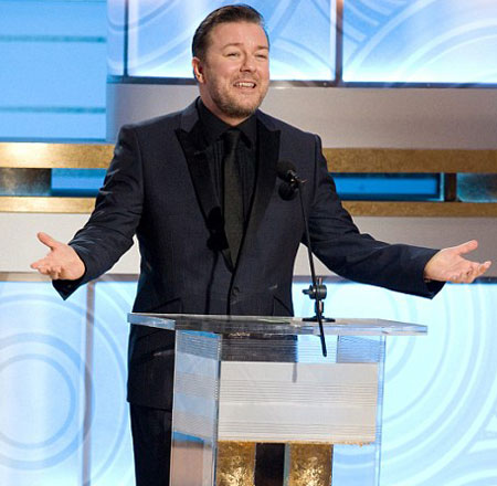 ricky gervais golden globes quotes. THE GOLDEN GLOBES forever.